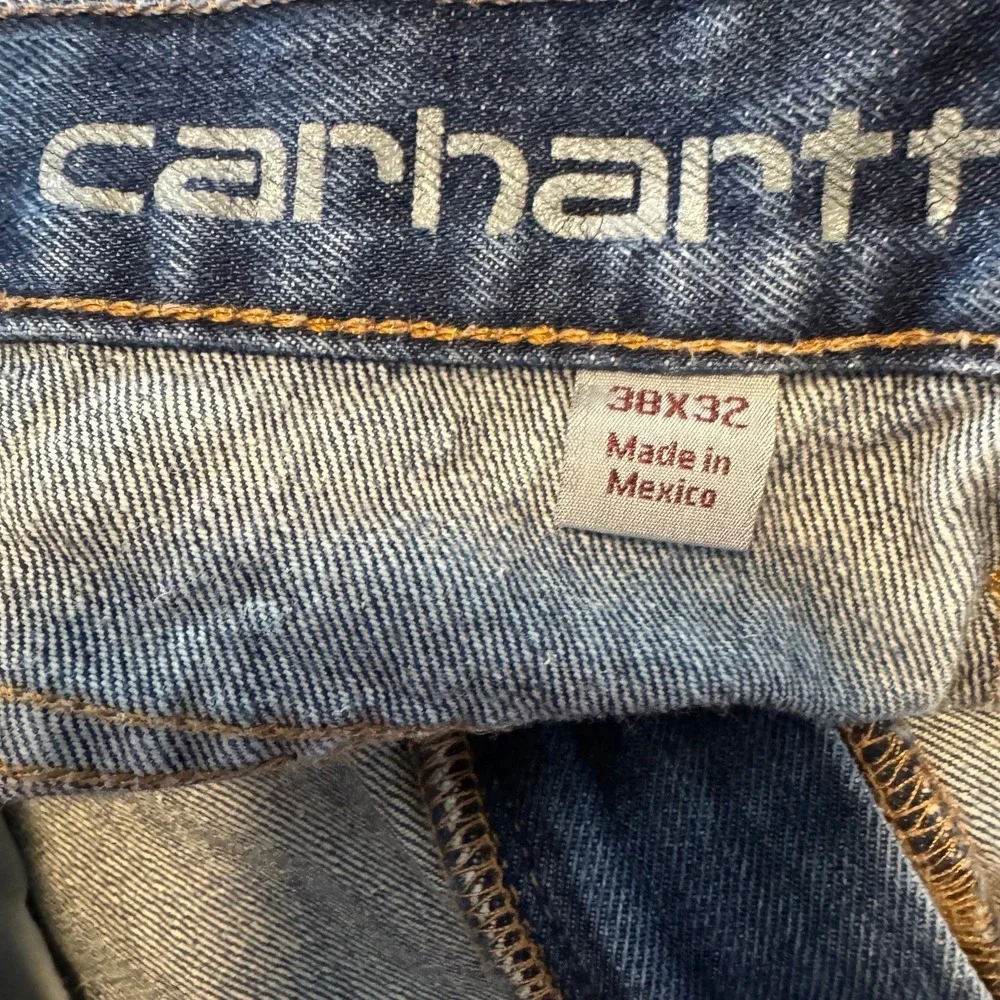 Carhartt Relaxed Fit Carpenter Jeans Men's 38x32 Work Stretch Western Rancher